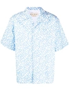 MARNI CLOUD-PRINT SHORT-SLEEVE SHIRT