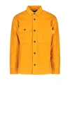 Diesel Button-up Overshirt Jacket In Orange