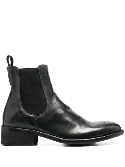 Officine Creative Seline Ankle Boots In Black