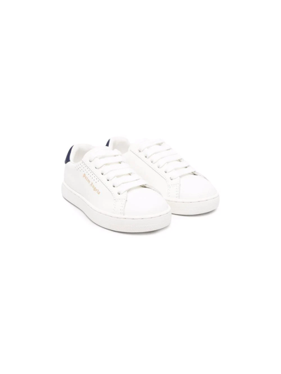 Palm Angels Babies' New Tennis Sneakers In 0146 White Navy Blue