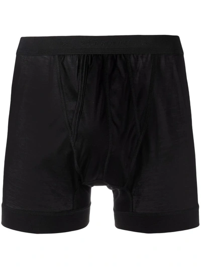 Zimmerli Turn-up Hem Boxers In Black