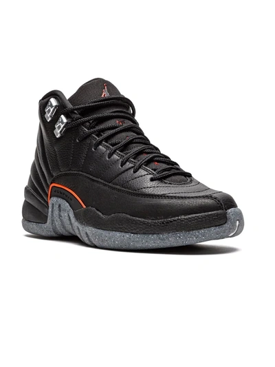 Jordan Kids' Air  12 Retro "utility" Sneakers In Black