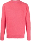 The Elder Statesman Simple Unisex Cashmere Sweater In Pink