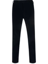 Pt01 Slim-fit Velvet Trousers In Blue