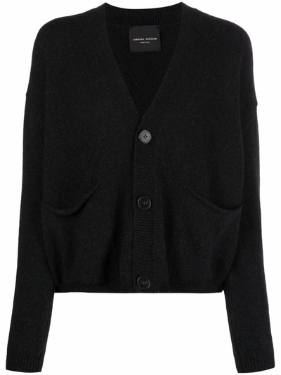 Roberto Collina Buttoned Up Cardigan In Black