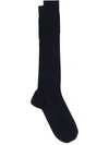 Dsquared2 Ribbed-knit Ankle Socks In Blue