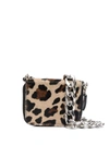 JUNYA WATANABE LEOPARD-PRINT CALF-HAIR MINI BAG