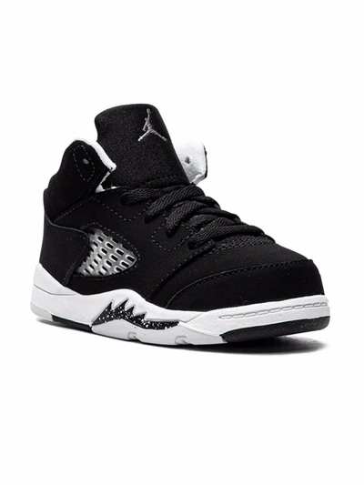 Jordan Babies' Air  5 Retro Sneakers In Black