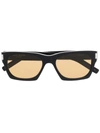 Saint Laurent Sl402 Square-frame Sunglasses In Black