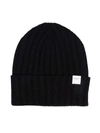Paolo Pecora Teen Logo-patch Knitted Beanie In Black