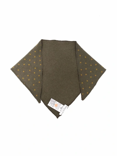 Babe And Tess Babies' Star Print Scarf In Green