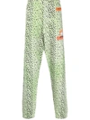 Heron Preston Green Abstract-spot Track Pants In Green