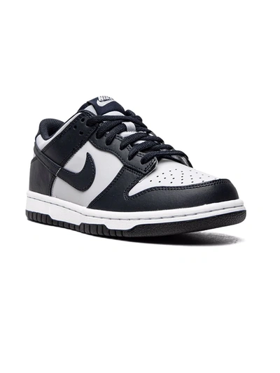 Nike Kids' Dunk Low Sneakers In Black/white/white