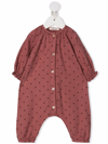 Babe And Tess Polka Dot Long-sleeve Body In Pink