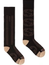 Gucci Interlocking G Socks In Black
