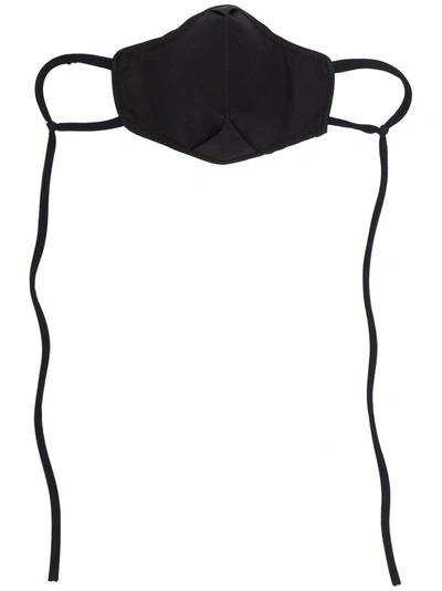 Rick Owens Embroidered-logo Face Mask In Black
