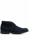 FRATELLI ROSSETTI LACE-UP SUEDE BOOTS