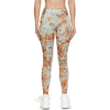 OFF-WHITE JERSEY FLORAL LEGGINGS