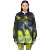 Marques' Almeida Spray-paint Quilted-shell Overshirt In Yellow/blk