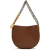 Stella Mccartney Frayme Medium Faux Leather Shoulder Bag In Brown Synthetic Leather