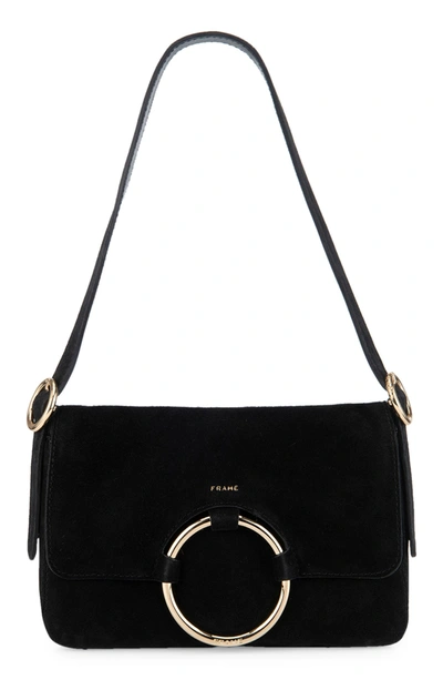 Frame Le Ring Leather Shoulder Bag In Noir