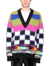 Dolce & Gabbana Glitch Sweater In Multicolor