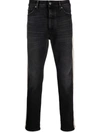 Palm Angels Man Denim Pants Black Size 36 Cotton In Black