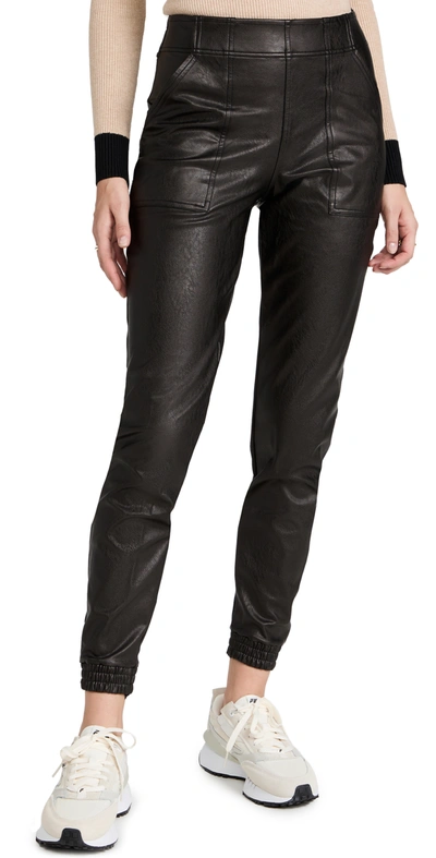 Spanx Like Leather Faux Stretch-leather Pants In Black