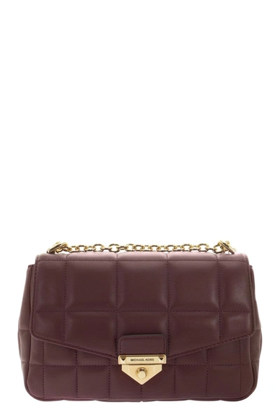 Michael Kors Soho - Quilted Leather Shoulder Bag In Berry
