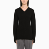 SPORTMAX BLACK CENTRO HOODED SWEATER,CENTROWS-J-SPORM-008