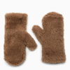 MAX MARA CAMEL TEDDY MITTENS,OMBRAT2WO-J-MAXM-001