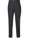 Maison Margiela Grey High-waisted Slim-fit Trousers In Grey