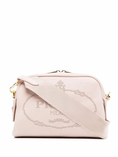 Prada Women's  Pink Leather Shoulder Bag