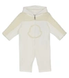 Moncler Baby Embroidered Onesie In White