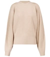 Isabel Marant Billie Wool And Cashmere Sweater In Beige