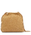 Stella Mccartney Falabella Mini Faux Shearling Tote In Camel
