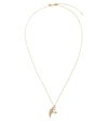 Sydney Evan Wing And Starburst 14kt Gold Necklace With Diamonds In Gold