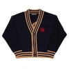 PALM ANGELS BEAR CARDIGAN,PMHB006F21KNI0011060 Black