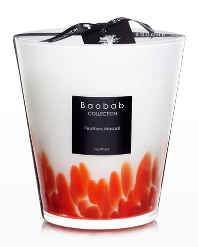 Baobab Collection Max 16 Feathers Maasai Scented Candle In Multi