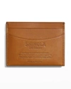 SHINOLA MEN'S FIVE-POCKET VACHETTA LEATHER CARD CASE,PROD245740237