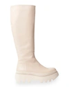 Paloma Barceló Ida Napasoft Platform Riding Boots In Ivory
