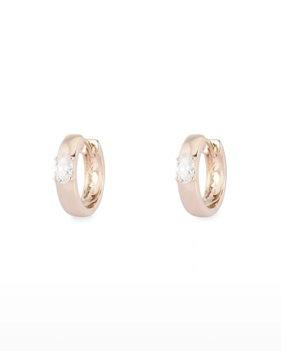 Kastel Jewelry Oval Diamond Earrings In 14k Yellow Gold