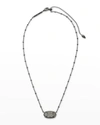 Kendra Scott Elisa Birthstone Pendant Necklace In Platinum Drusy
