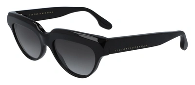 Victoria Beckham Vb602s 001 Rectangle Sunglasses In Grey