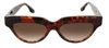 Victoria Beckham Vb602s 616 Rectangle Sunglasses In Brown