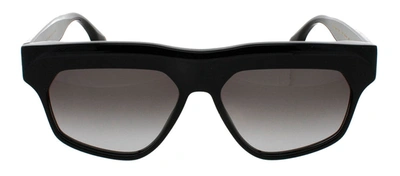 Victoria Beckham Vb603s 001 Rectangle Sunglasses In Grey