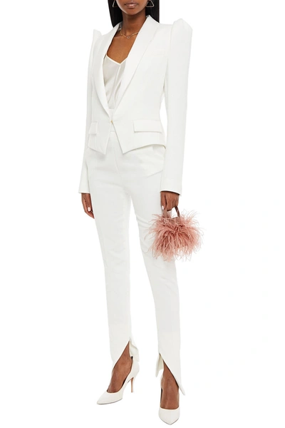 Alexandre Vauthier Crepe Blazer In White