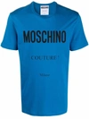 MOSCHINO MOSCHINO MEN'S BLUE COTTON T-SHIRT,A071952401298 46