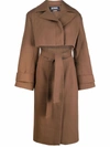 JACQUEMUS JACQUEMUS WOMEN'S BROWN WOOL COAT,213CO06213133850 34