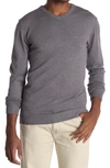 X-ray V-neck Rib Knit Sweater In Charcoal